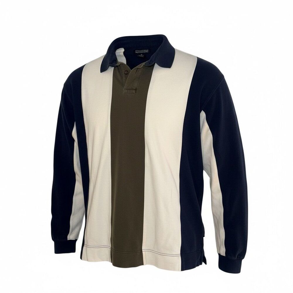 Structure Long Sleeved Polo Shirt